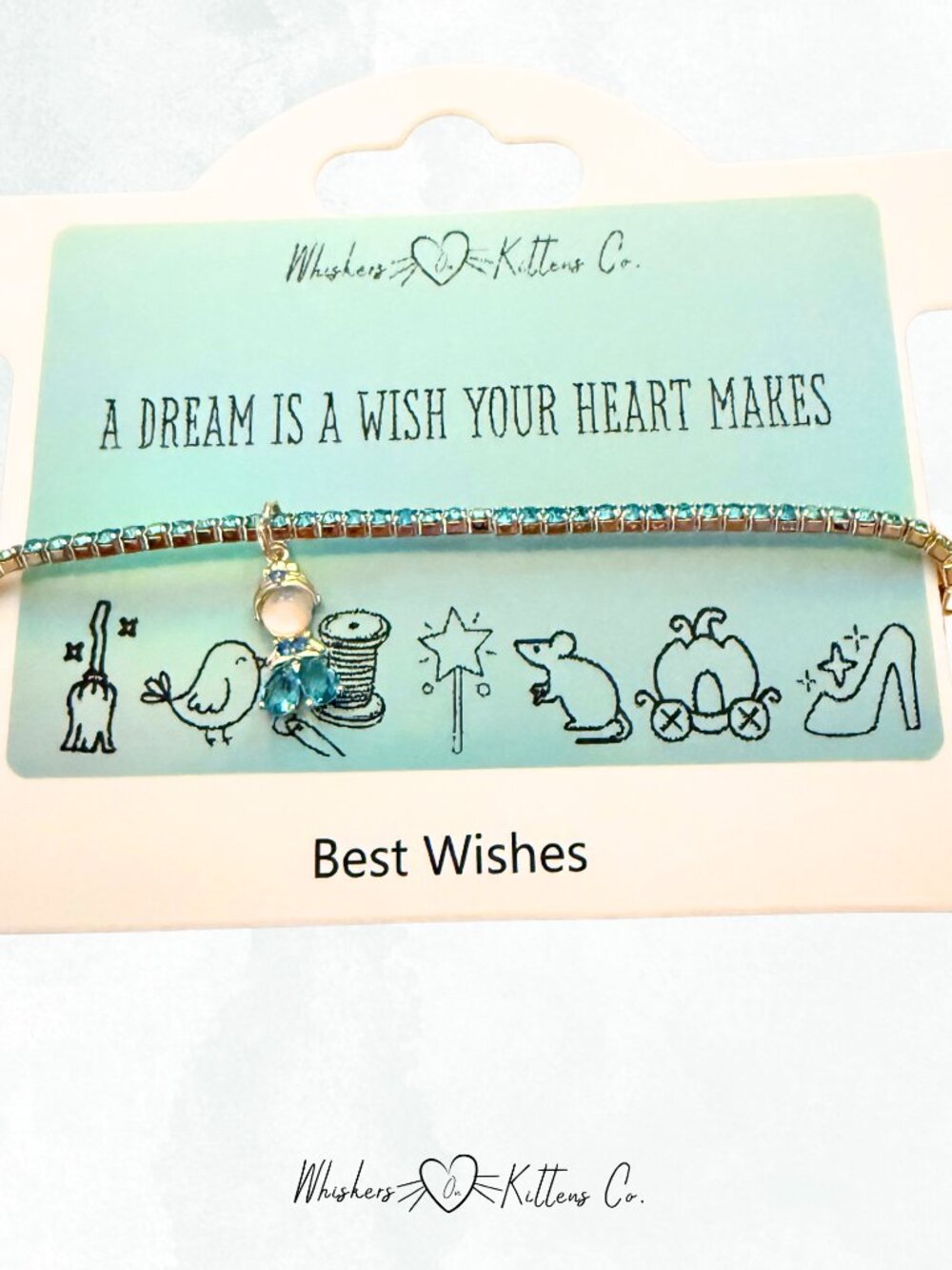 Cinderella Theme Princess Rhinestone Bracelet